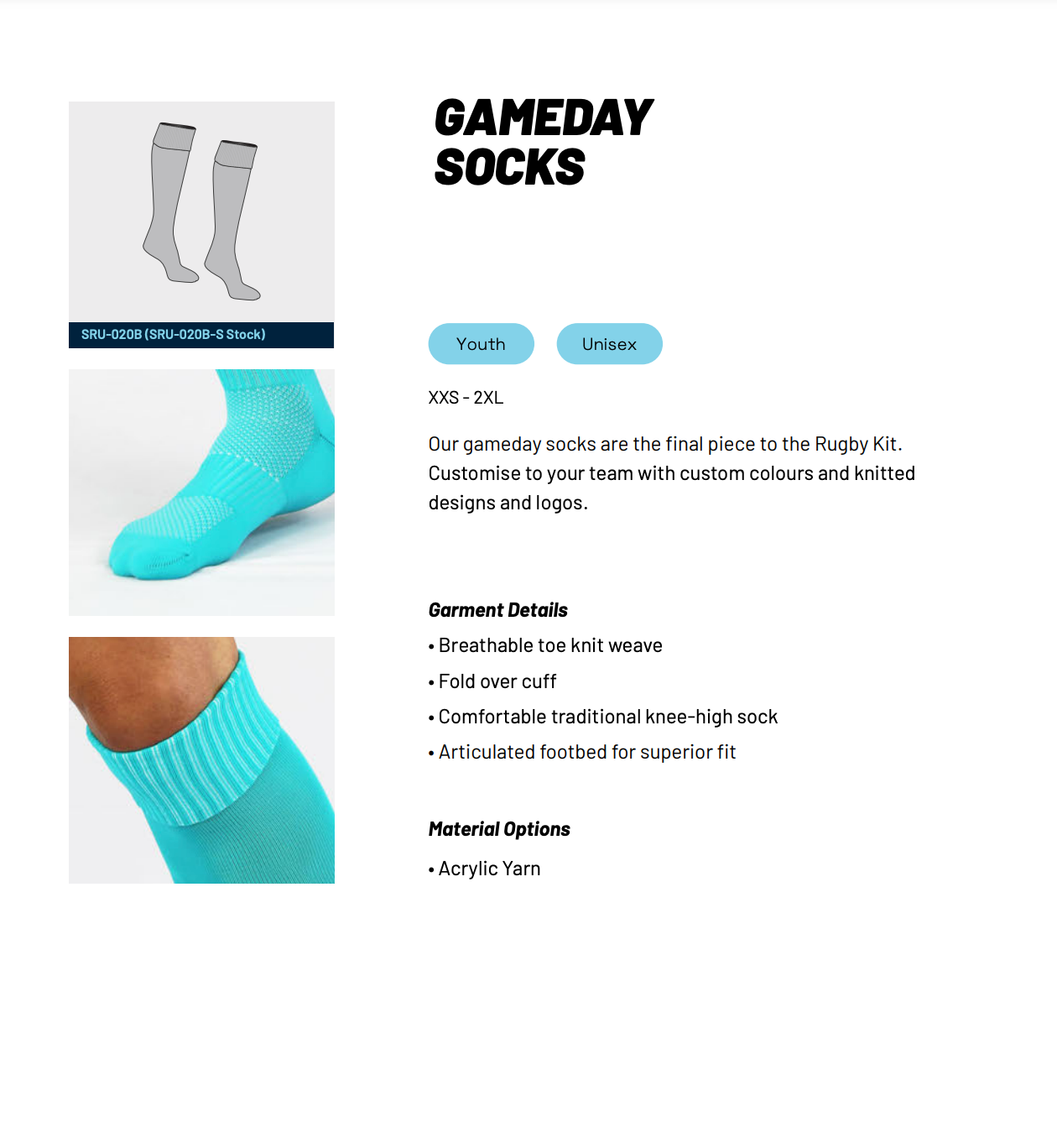 Gameday Rugby Socks
