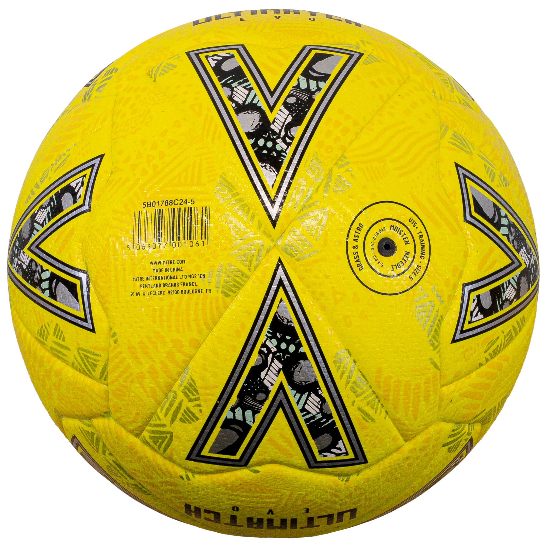 Mitre Ultimatch Evo 24 football - Yellow - Match Ball