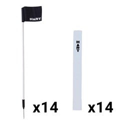 HART Rugby Sideline Post Kit Set of 14