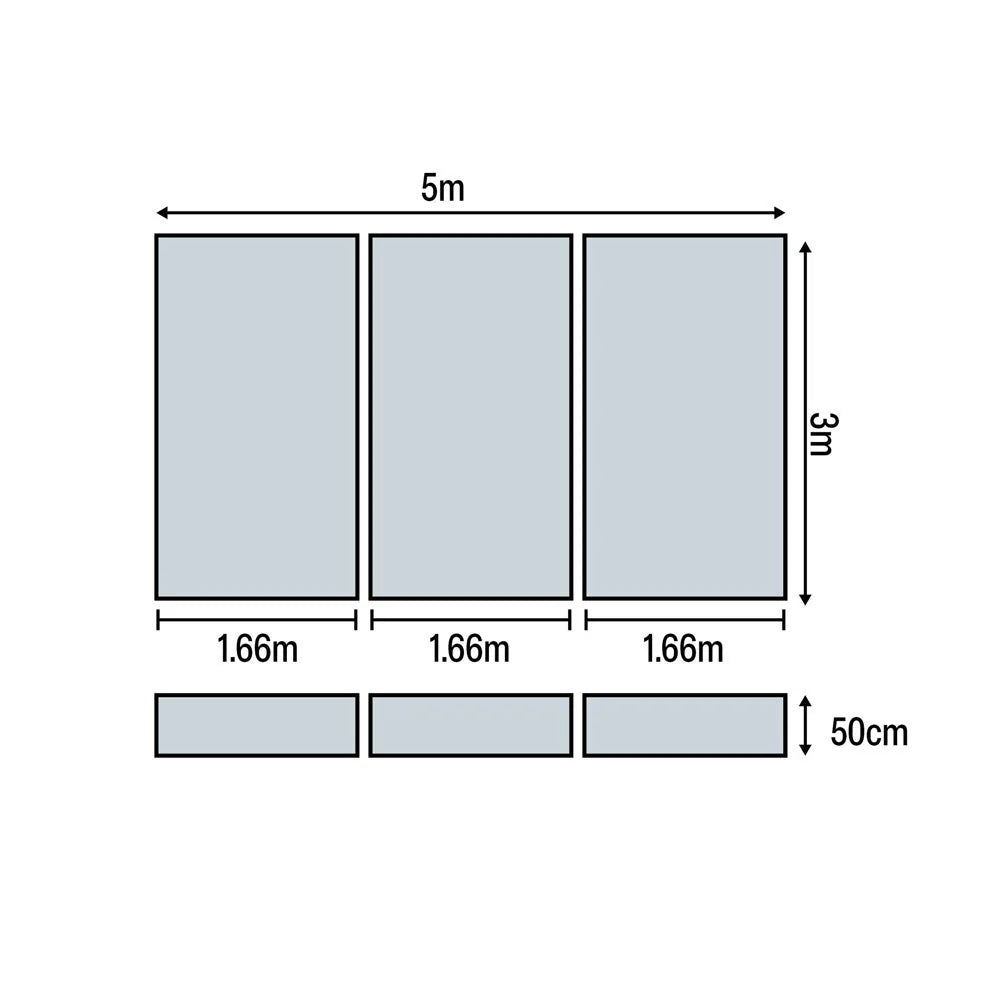 HART Block Fosbury Flop High Jump Mat 5m x 3m x 50cm