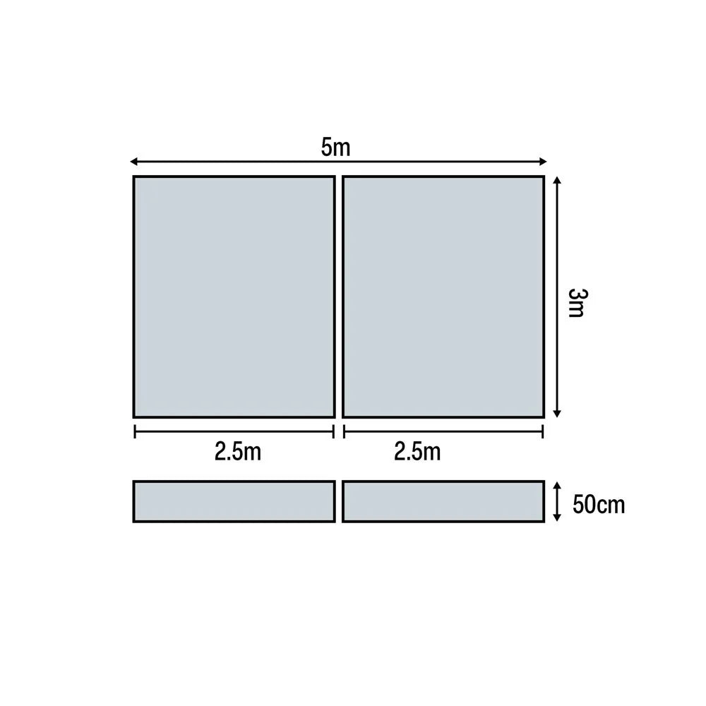 HART Block Fosbury Flop High Jump Mat 5m x 3m x 50cm