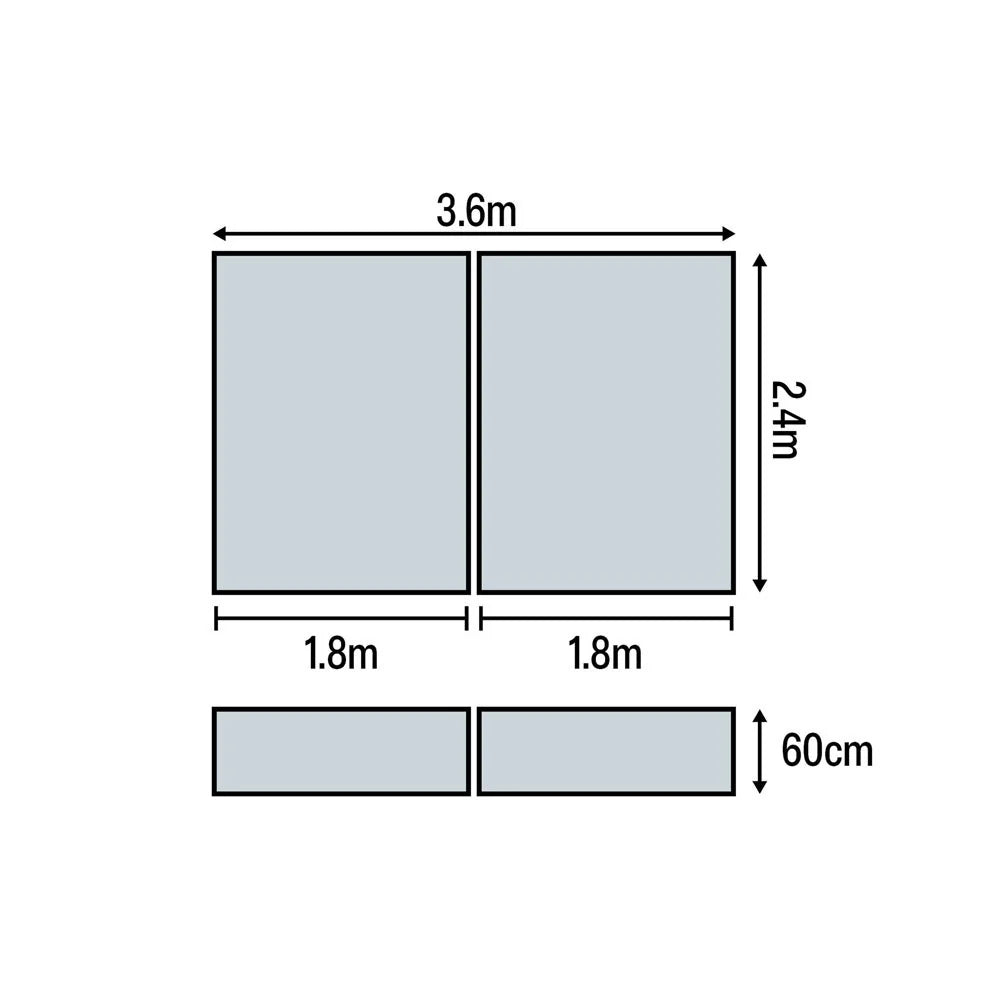 HART Block Fosbury Flop High Jump Mat 3.6m x 2.4m x 60cm
