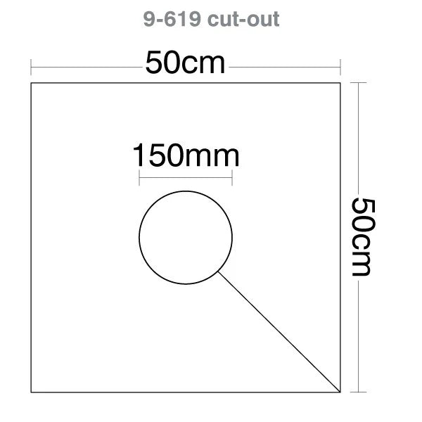 Custom Rugby Post Pads - 50cm Diameter