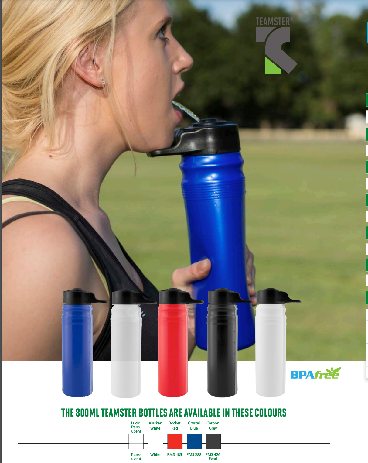 Custom Teamster Hygiene Chin Lid Water Bottle (Min 50 Units) - REQUEST QUOTE