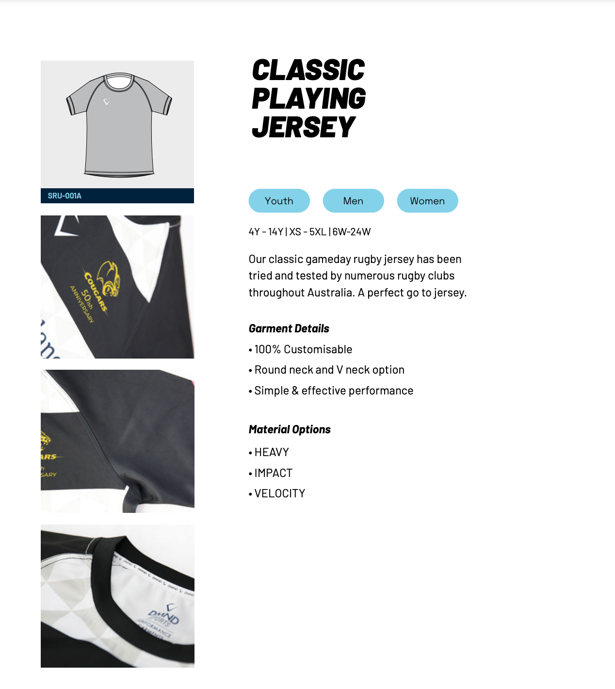 Diamond Sports Classic Rugby Jersey - Sublimated