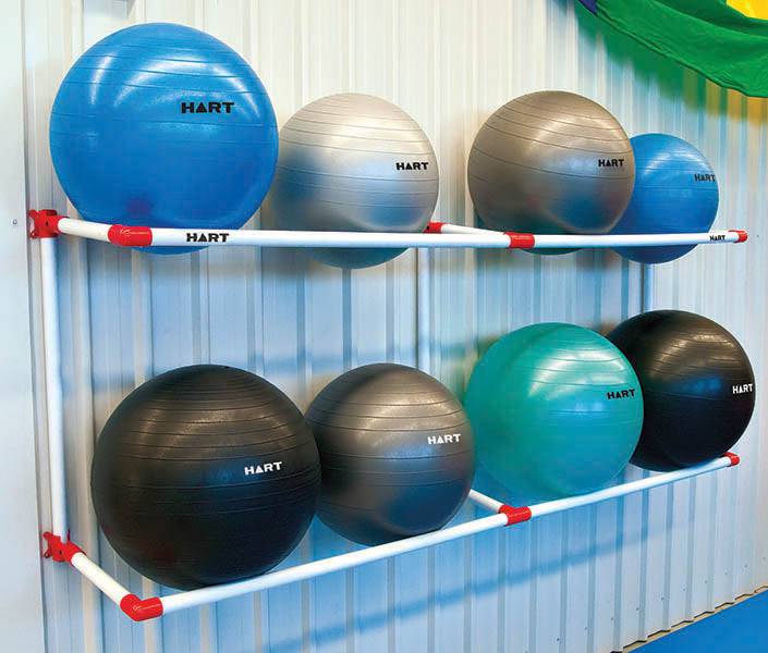 Swiss Ball Wall Rack