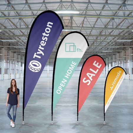 Custom Printed Tear Drop Banners